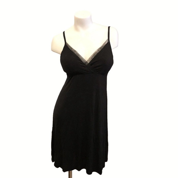 Stars Above Other - NEW Stars Above Black Chemise Nightgown Nightie Sexy Ultra Soft Padded Womens L